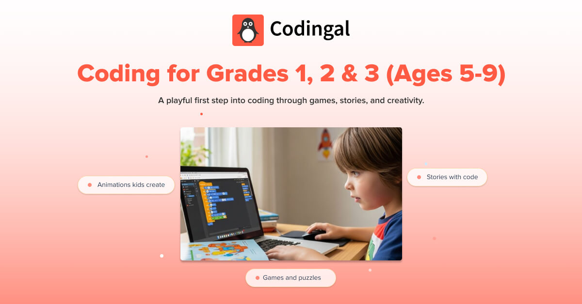 Online Coding Classes for Grades 1, 2 & 3 (Ages 6-9) | LIVE 1-on-1 ...