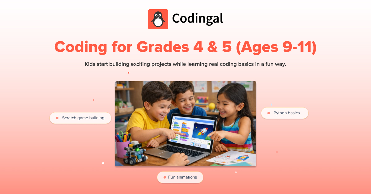 Online Coding Classes for Grades 4 & 5 (Ages 9-11) | LIVE 1-on-1 | Codingal