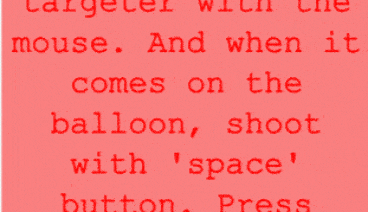Shoot the balloons