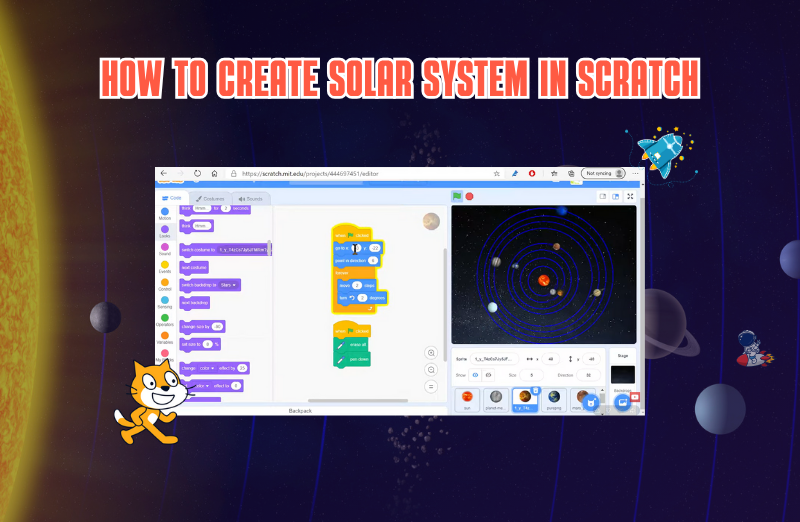 how to create solar system in scratch