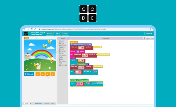 The Difference Between Scratch and Sprite Lab (from Code.org) – The Coding Fun