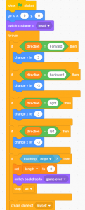 How to create classic snake game using block coding | Codingal