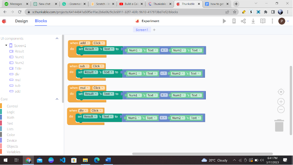 get started with Thunkable 