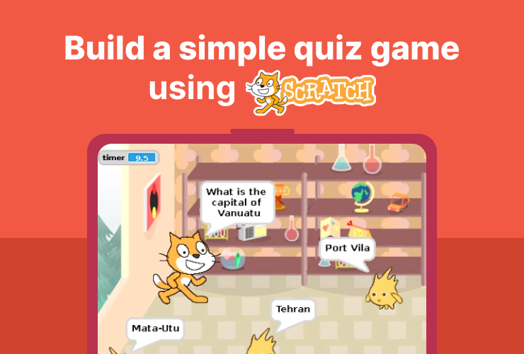 Build a simple quiz game using Scratch