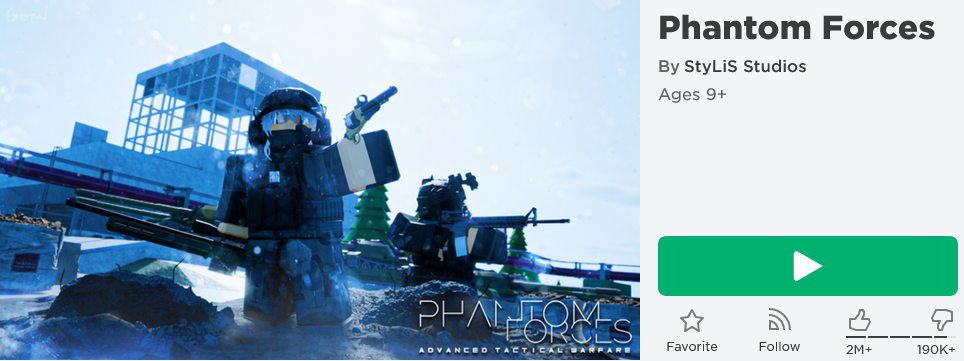 Phantom Forces Roblox Game 