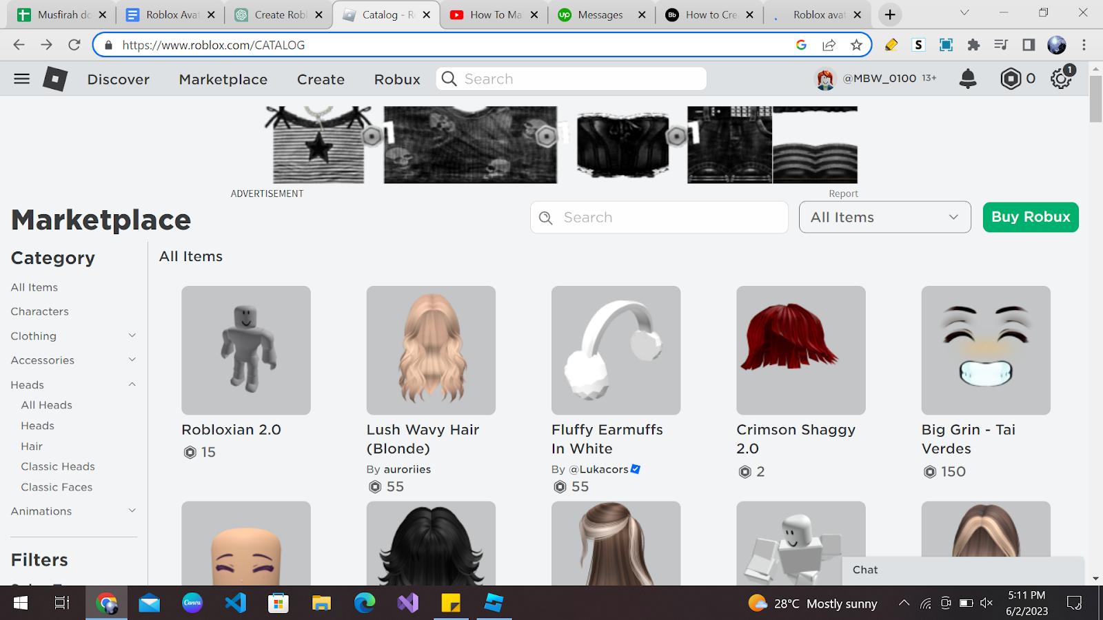 you can use any avatar for free: catalog avatar roblox 