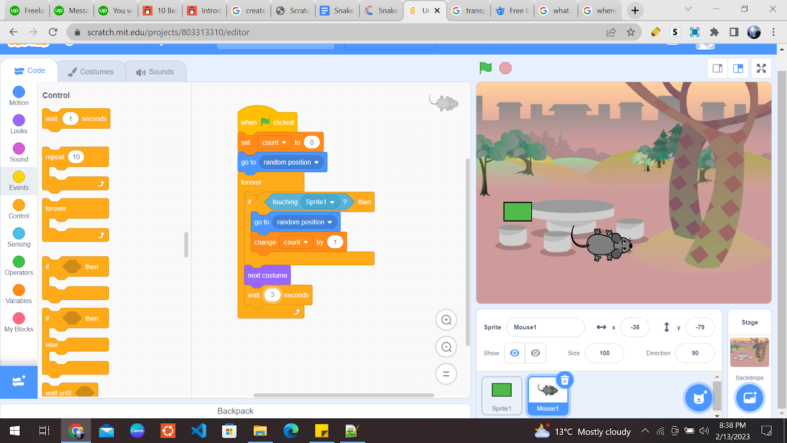 How to make the Google snake game in Scratch! [Part 1] 