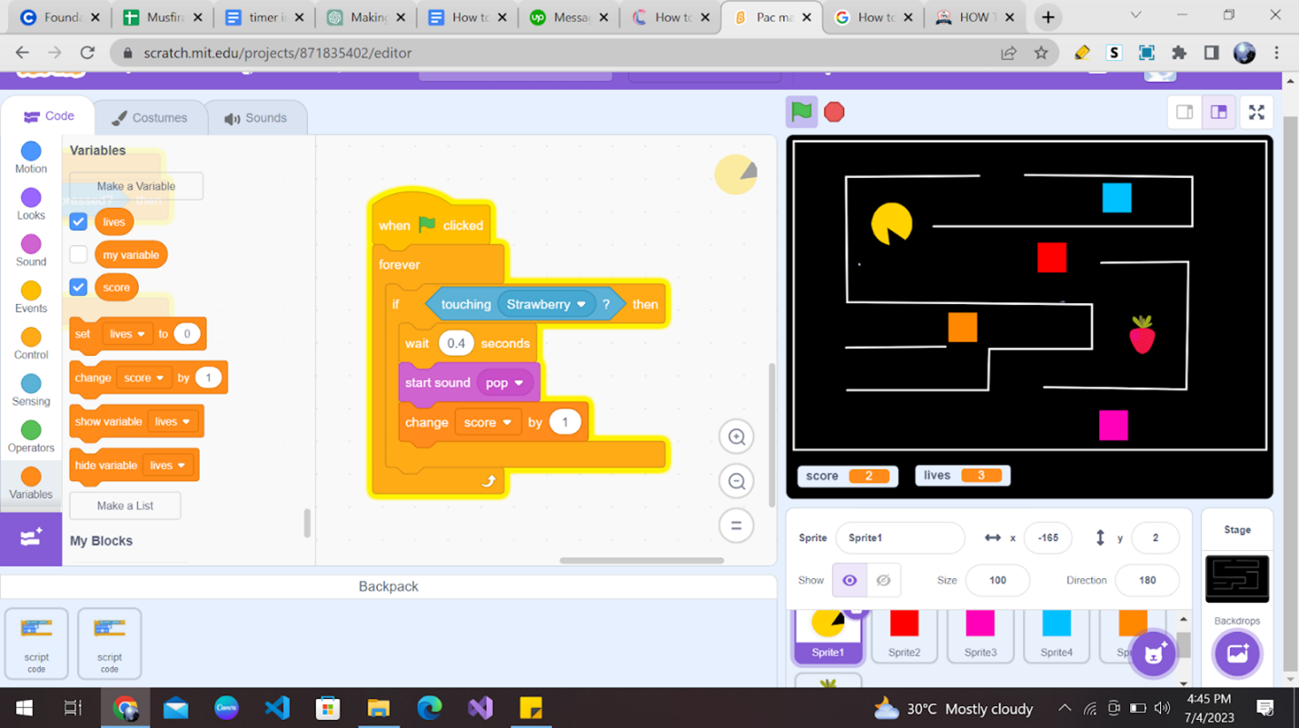 How to Make Pacman on Scratch - Create & Learn