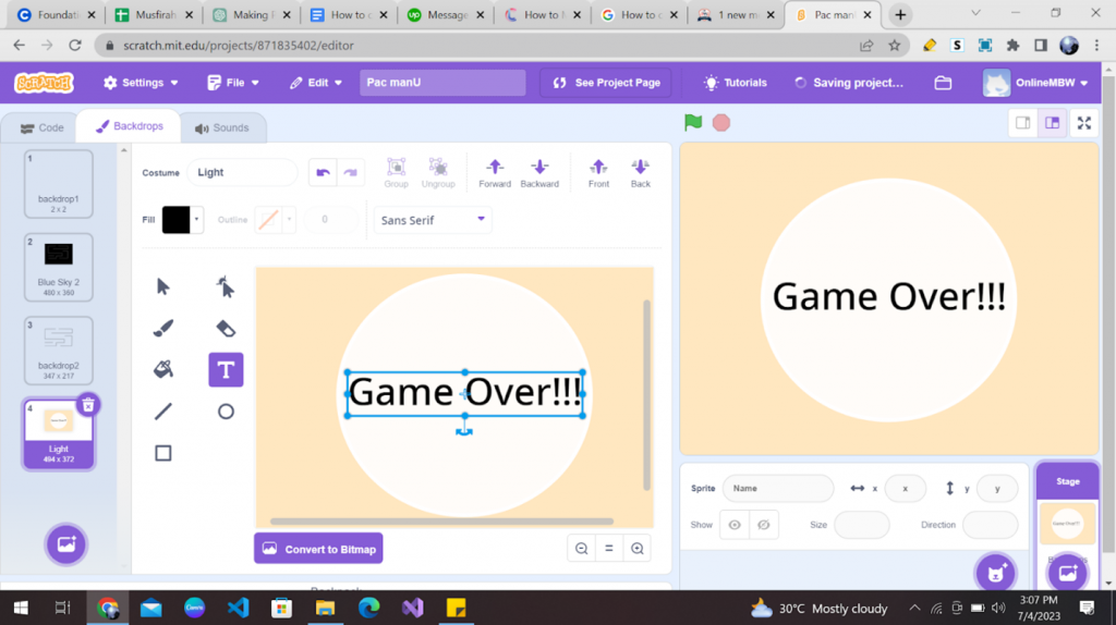 How to Code a Pac-Man Game in Scratch