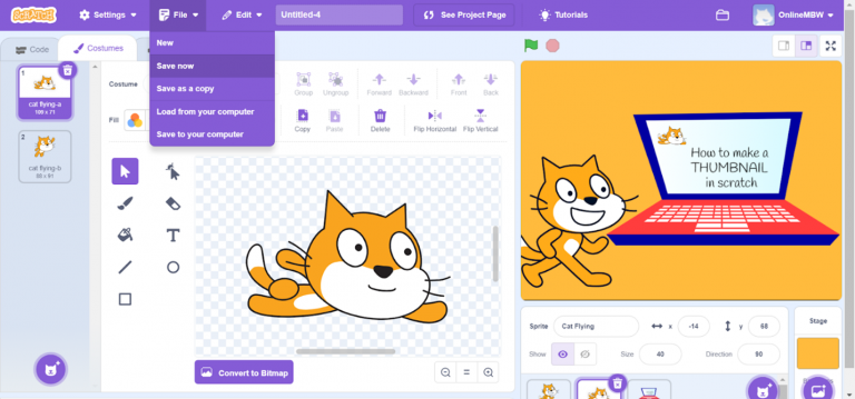 Timer Thumbnail Scratch How to Make a Thumbnail in Scratch for Beginners | Codingal