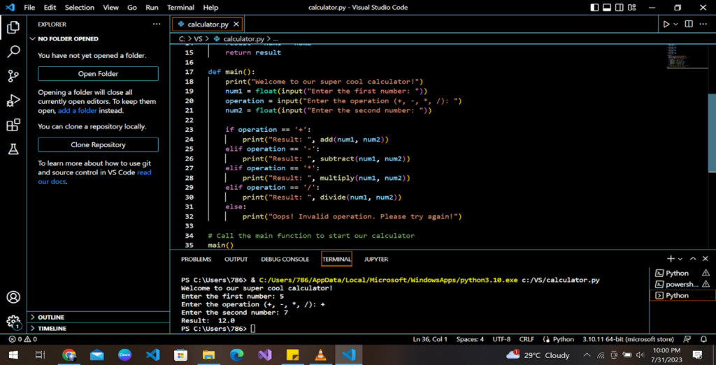 How to Make a Calculator in Python