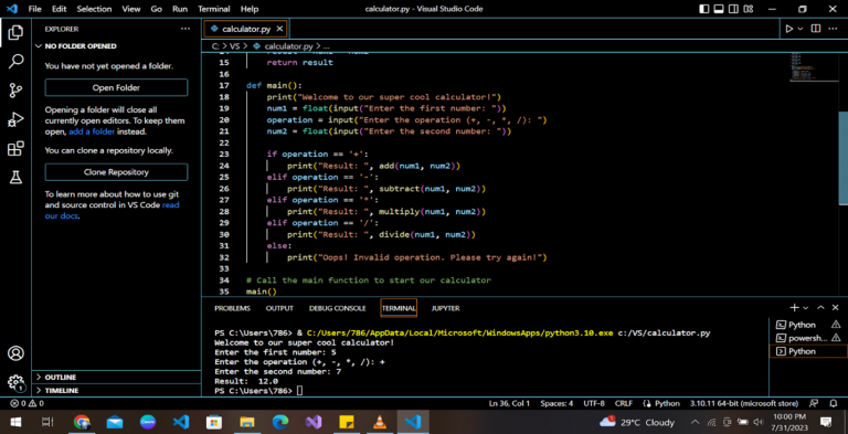 How to Make a Calculator in Python
