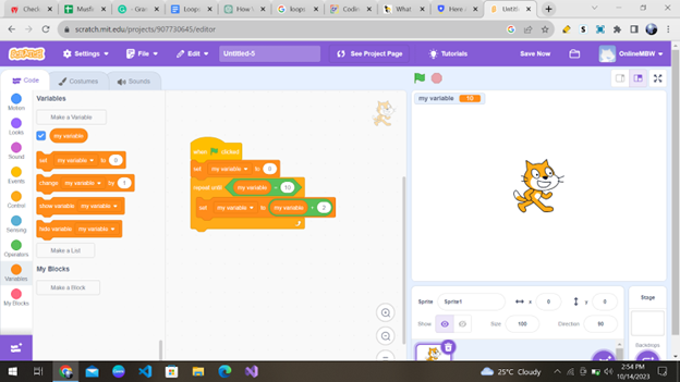 Loops in Scratch