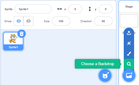 Add a Backdrop in Scratch