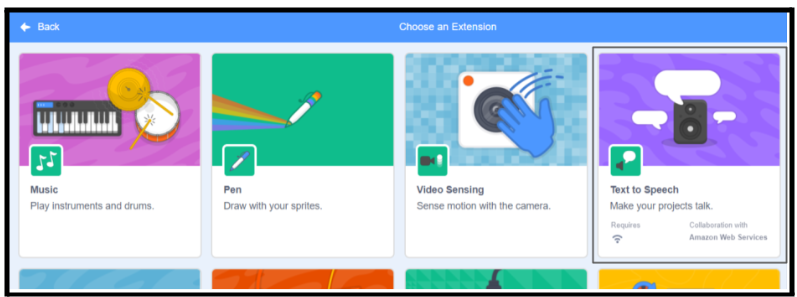 Converting text to speech in Scratch coding project for scratch coding beginners