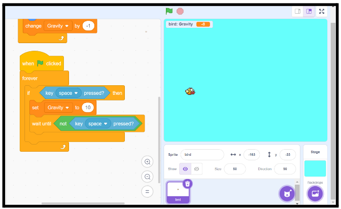 how to make a flappy bird on scratch