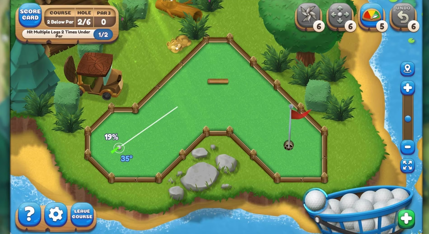 scratch mini golf game