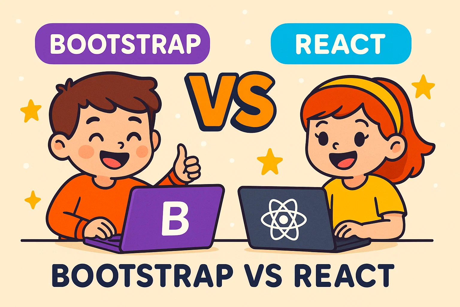 bootstrap vs react