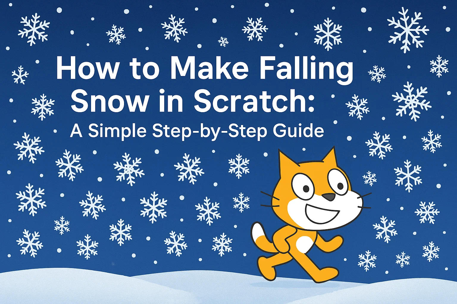 how to make falling snow in scratch