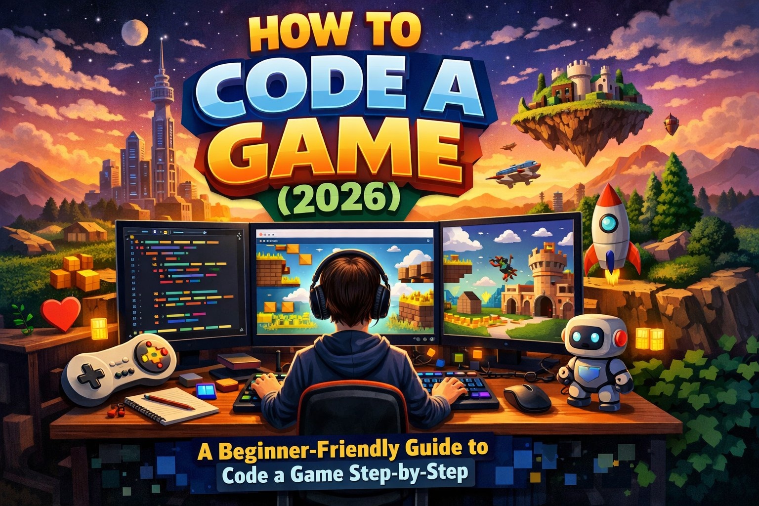 How to Code a Game (2026): A Beginner-Friendly Guide to Code a Game Step-by-Step